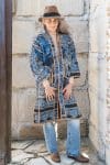 Womens, Kantha Dust Coat, reversible, handmade from 100% cotton recycled Vintage fabrics, in Sitar
