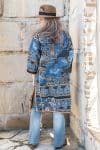 Womens, Kantha Dust Coat, reversible, handmade from 100% cotton recycled Vintage fabrics, in Sitar