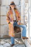 Womens, Kantha Dust Coat, reversible, handmade from 100% cotton recycled Vintage fabrics, in Bria