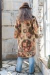 Womens, Kantha Dust Coat, reversible, handmade from 100% cotton recycled Vintage fabrics, in Bria