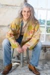 Womens, Rustic Kantha Jacket, handmade from 100% cotton recycled Vintage fabrics, in Rustic 60's - Fenn