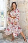 Womens, Morais blouse, full sleeve, and Coco Skirt, 100% cotton, hand block print, Roshan