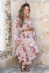Womens, Morais blouse, full sleeve, and Coco Skirt, 100% cotton, hand block print, Roshan