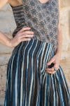 Womens, Apanna Pants, 100% cotton, hand block prints, in natural Indigo Terra print