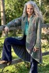Womens, Tundra Kantha Duster, reversible, handmade from 100% cotton recycled Vintage fabrics, in Thara