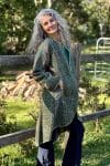 Womens, Tundra Kantha Duster, reversible, handmade from 100% cotton recycled Vintage fabrics, in Thara