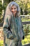Womens, Tundra Kantha Duster, reversible, handmade from 100% cotton recycled Vintage fabrics, in Thara