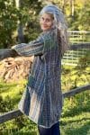 Womens, Tundra Kantha Duster, reversible, handmade from 100% cotton recycled Vintage fabrics, in Thara