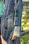 Womens, Tundra Kantha Duster, reversible, handmade from 100% cotton recycled Vintage fabrics, in Thara