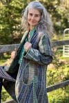 Womens, Tundra Kantha Duster, reversible, handmade from 100% cotton recycled Vintage fabrics, in Thara