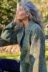 Womens, Tundra Kantha Duster, reversible, handmade from 100% cotton recycled Vintage fabrics, in Iluka