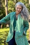 Womens, Tundra Kantha Duster, reversible, handmade from 100% cotton recycled Vintage fabrics, in Iluka