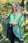 Womens, Tundra Kantha Duster, reversible, handmade from 100% cotton recycled Vintage fabrics, in Iluka