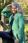 Womens, Tundra Kantha Duster, reversible, handmade from 100% cotton recycled Vintage fabrics, in Iluka