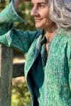 Womens, Tundra Kantha Duster, reversible, handmade from 100% cotton recycled Vintage fabrics, in Iluka