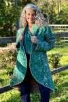 Womens, Tundra Kantha Duster, reversible, handmade from 100% cotton recycled Vintage fabrics, in Tallowa