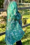 Womens, Tundra Kantha Duster, reversible, handmade from 100% cotton recycled Vintage fabrics, in Tallowa