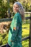 Womens, Tundra Kantha Duster, reversible, handmade from 100% cotton recycled Vintage fabrics, in Tallowa
