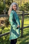 Womens, Tundra Kantha Duster, reversible, handmade from 100% cotton recycled Vintage fabrics, in Tallowa