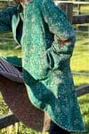 Womens, Tundra Kantha Duster, reversible, handmade from 100% cotton recycled Vintage fabrics, in Tallowa