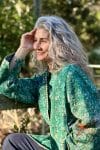 Womens, Tundra Kantha Duster, reversible, handmade from 100% cotton recycled Vintage fabrics, in Tallowa