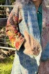 Womens, Tundra Kantha Duster, reversible, handmade from 100% cotton recycled Vintage fabrics, in Tallowa