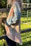 Womens, Tundra Kantha Duster, reversible, handmade from 100% cotton recycled Vintage fabrics, in Tallowa