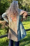 Womens, Tundra Kantha Duster, reversible, handmade from 100% cotton recycled Vintage fabrics, in Tallowa