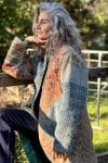 Womens, Tundra Kantha Duster, reversible, handmade from 100% cotton recycled Vintage fabrics, in Tallowa