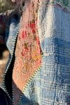 Womens, Tundra Kantha Duster, reversible, handmade from 100% cotton recycled Vintage fabrics, in Tallowa