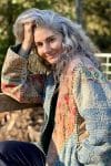 Womens, Tundra Kantha Duster, reversible, handmade from 100% cotton recycled Vintage fabrics, in Tallowa