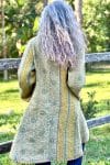 Womens, Tundra Kantha Duster, reversible, handmade from 100% cotton recycled Vintage fabrics, in Lirren
