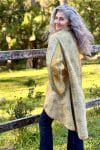 Womens, Tundra Kantha Duster, reversible, handmade from 100% cotton recycled Vintage fabrics, in Lirren