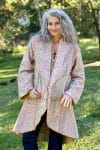 Womens, Tundra Kantha Duster, reversible, handmade from 100% cotton recycled Vintage fabrics, in Lirren