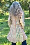 Womens, Tundra Kantha Duster, reversible, handmade from 100% cotton recycled Vintage fabrics, in Lirren