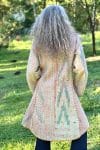 Womens, Tundra Kantha Duster, reversible, handmade from 100% cotton recycled Vintage fabrics, in Lirren