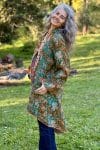 Womens, Tundra Kantha Duster, reversible, handmade from 100% cotton recycled Vintage fabrics, in Wandari