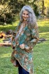 Womens, Tundra Kantha Duster, reversible, handmade from 100% cotton recycled Vintage fabrics, in Wandari
