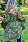 Womens, Tundra Kantha Duster, reversible, handmade from 100% cotton recycled Vintage fabrics, in Wandari