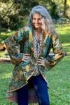 Womens, Tundra Kantha Duster, reversible, handmade from 100% cotton recycled Vintage fabrics, in Wandari