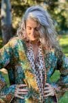 Womens, Tundra Kantha Duster, reversible, handmade from 100% cotton recycled Vintage fabrics, in Wandari