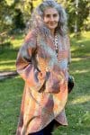 Womens, Tundra Kantha Duster, reversible, handmade from 100% cotton recycled Vintage fabrics, in Wandari