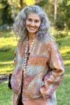 Womens, Tundra Kantha Duster, reversible, handmade from 100% cotton recycled Vintage fabrics, in Wandari