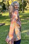 Womens, Tundra Kantha Duster, reversible, handmade from 100% cotton recycled Vintage fabrics, in Wandari