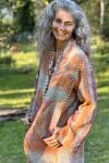 Womens, Tundra Kantha Duster, reversible, handmade from 100% cotton recycled Vintage fabrics, in Wandari