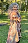 Womens, Tundra Kantha Duster, reversible, handmade from 100% cotton recycled Vintage fabrics, in Wandari