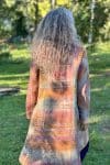 Womens, Tundra Kantha Duster, reversible, handmade from 100% cotton recycled Vintage fabrics, in Wandari