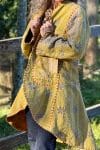 Womens, Tundra Kantha Duster, reversible, handmade from 100% cotton recycled Vintage fabrics, in Karru