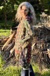 Womens, Tundra Kantha Duster, reversible, handmade from 100% cotton recycled Vintage fabrics, in Talara