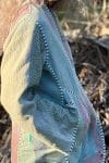 Womens, Tundra Kantha Duster, reversible, handmade from 100% cotton recycled Vintage fabrics, in Talara